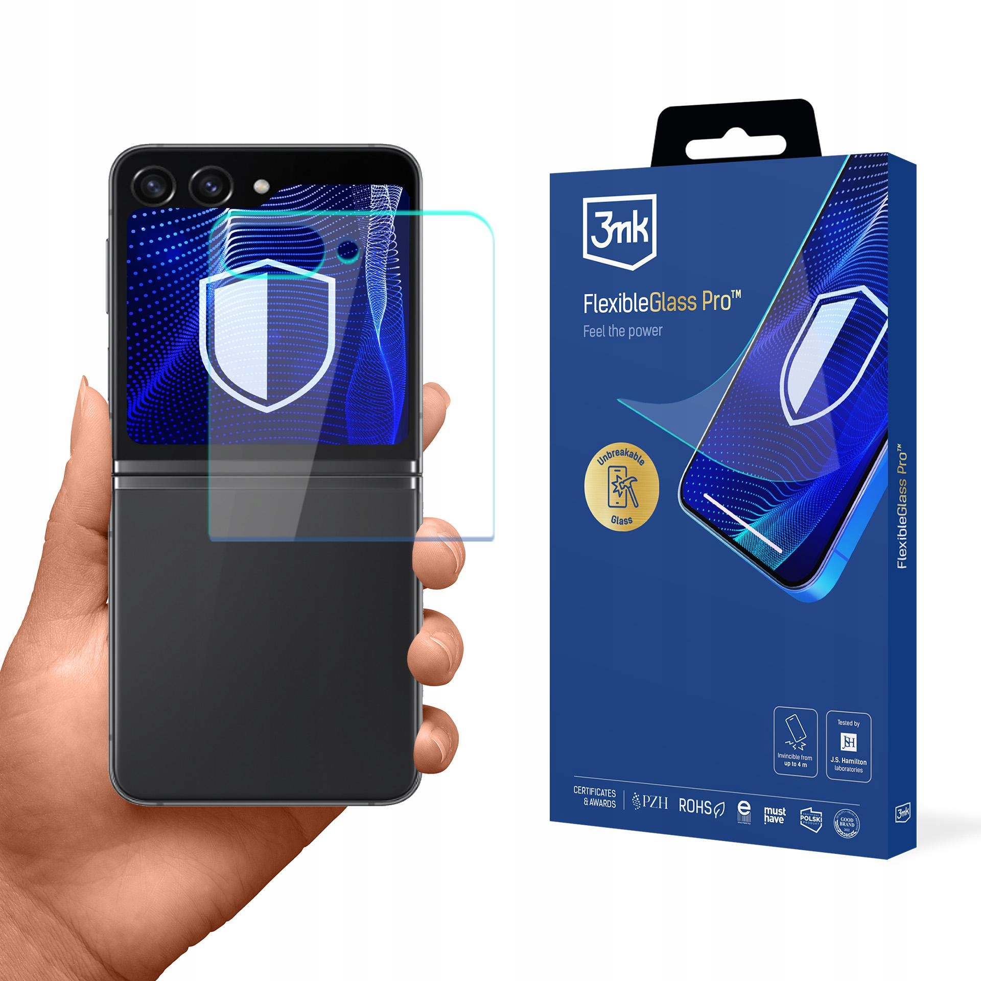 Szkło hybrydowe 3mk FlexibleGlass Pro do Samsung Galaxy Z Flip 6 – Najlepsza ochrona ekranu
