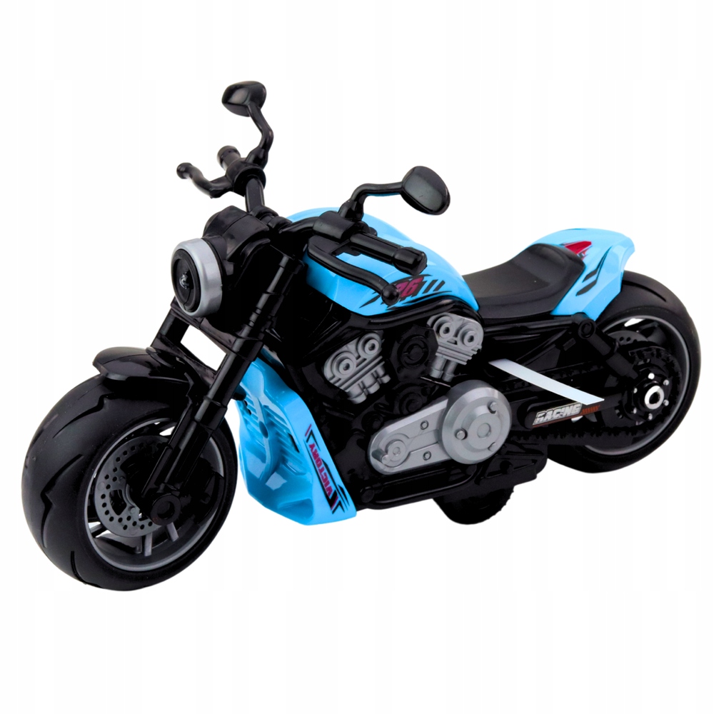 Motocykl Zabawka – Niebieski z Efektami Świetlnymi i Dźwiękowymi