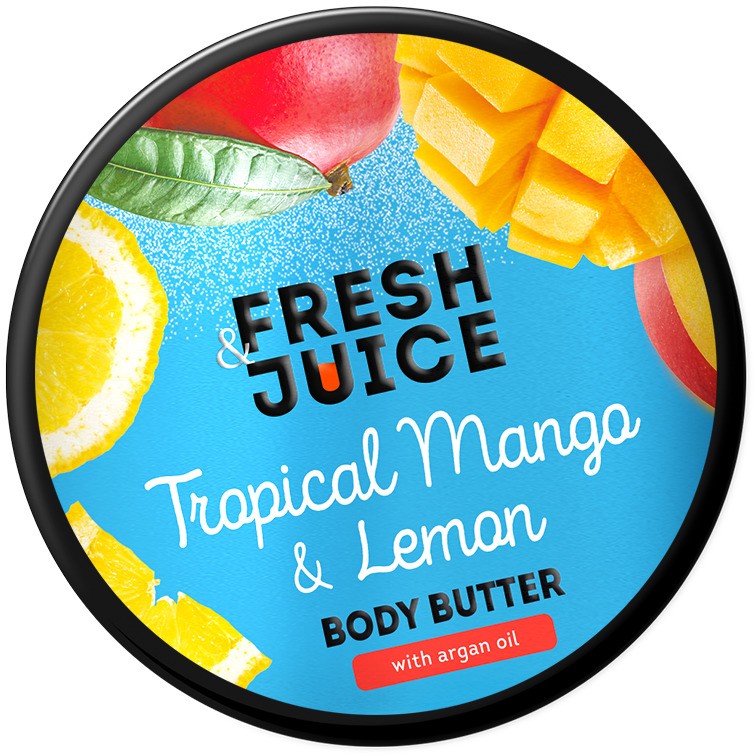 Tropikalna świeżość z masłem do ciała Mango i Cytryna
