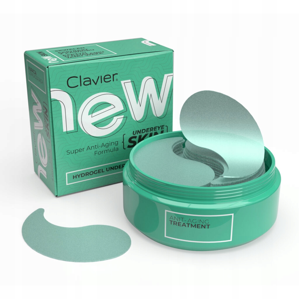 CLAVIER New Undereye Skin Hydrogel – Odmładzające żelowe płatki pod oczy 60 szt.