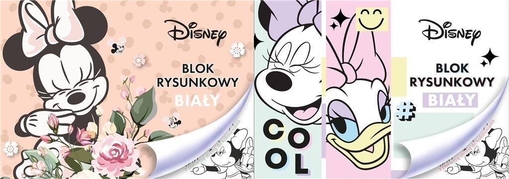 Wzory z ulubionymi bohaterami Myszki Minnie