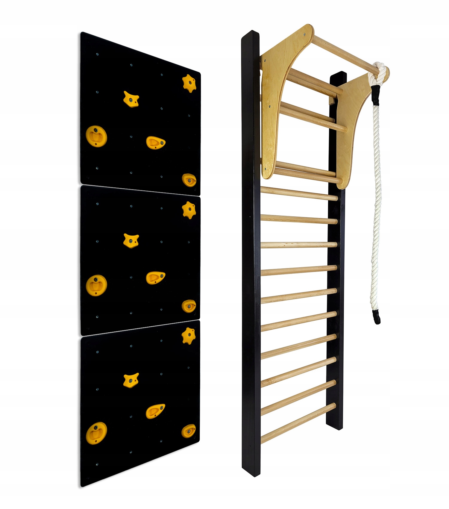 Wymiary i materiały użyte w drabince gimnastycznej LEON