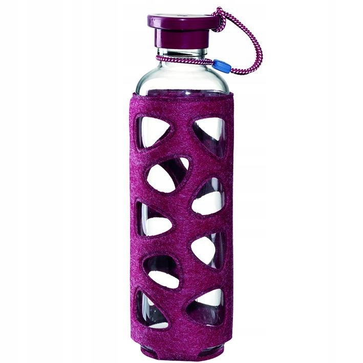 Bidon szklany IN GIRO 0,75l VIOLAN BERRY - Leonardo