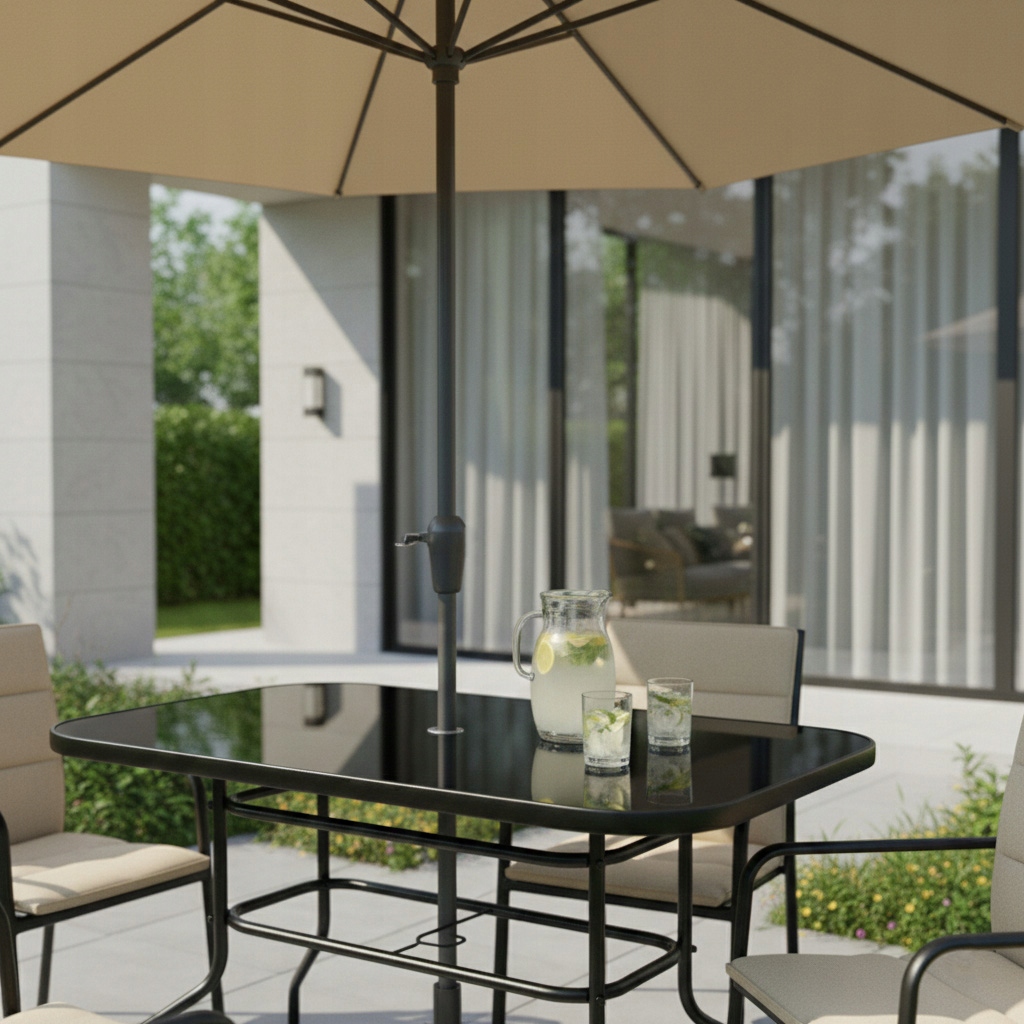 Wymiary blatu: 120x70 cm – idealny dla 6 osób