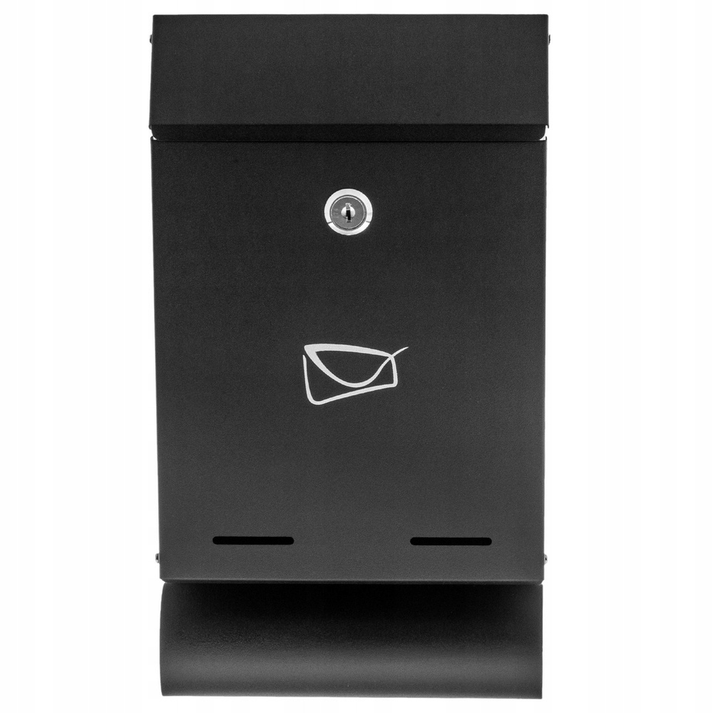 Skrzynka Pocztowa Na Listy Gazety Stal Ocynkowana Czarna 32,5x22,5x9,5cm – Elegancja i funkcjonalność w jednym