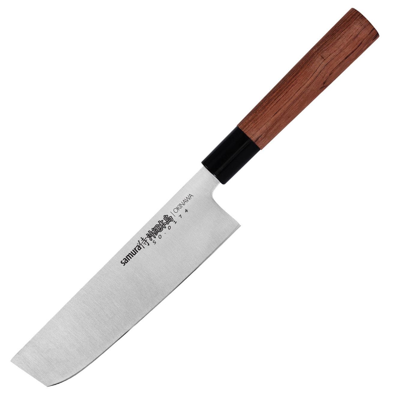 Nakiri nóż z czerwonego drewna 172 mm Okinawa – Doskonałość w kuchni