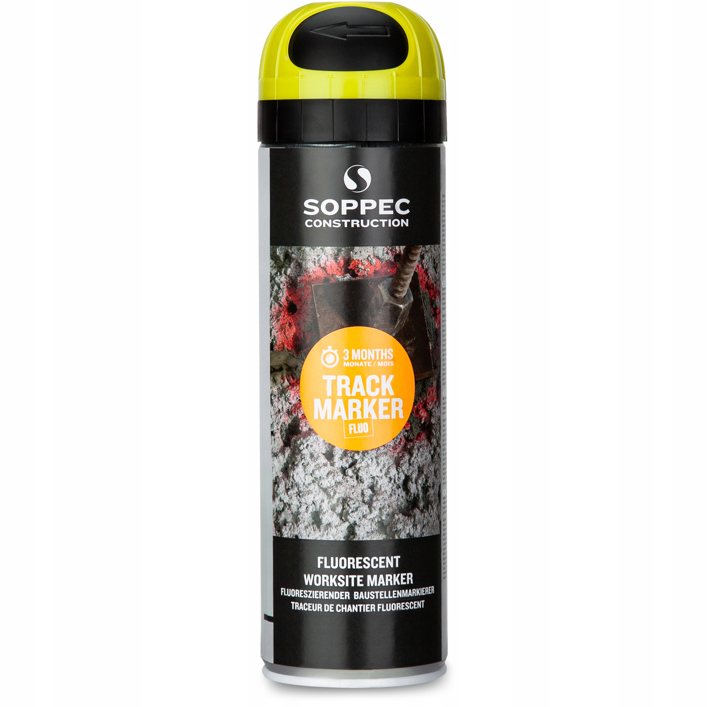 Spray Geodezyjny Track Marker Żółty 500ml – Idealne Oznaczenia na Budowie