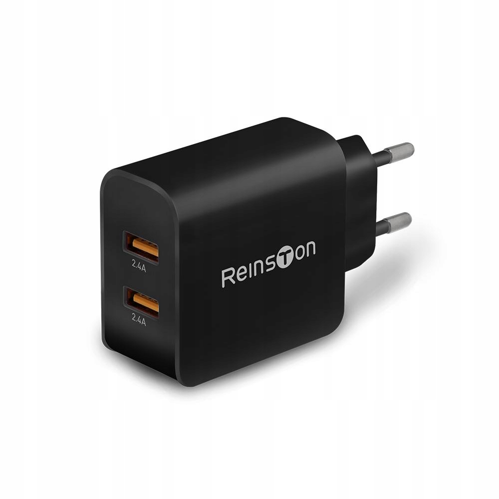 Ładowarka sieciowa uniwersalna Reinston ELSI014 2x USB Czarna – Idealne rozwiązanie do ładowania