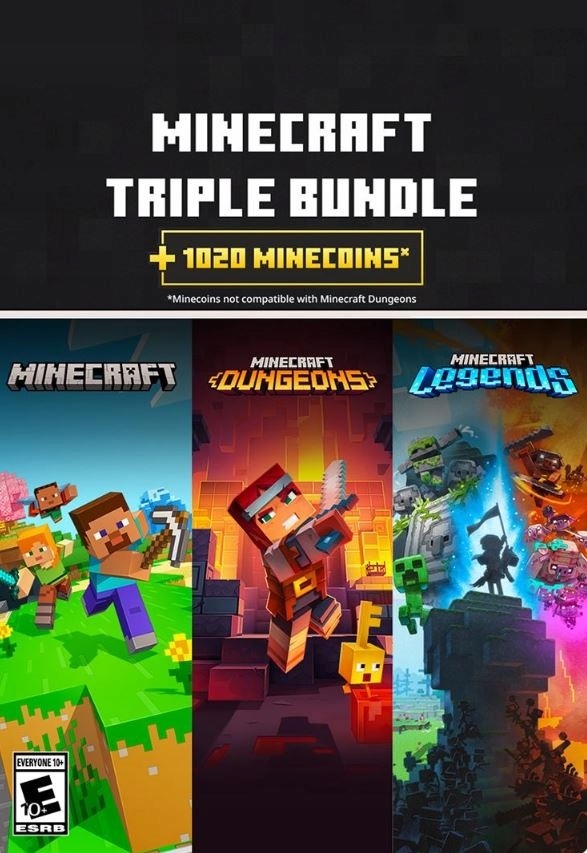 MS ESD Minecraft Triple Bundle Windows XXS ML – Odkryj świat Minecrafta w jednym pakiecie