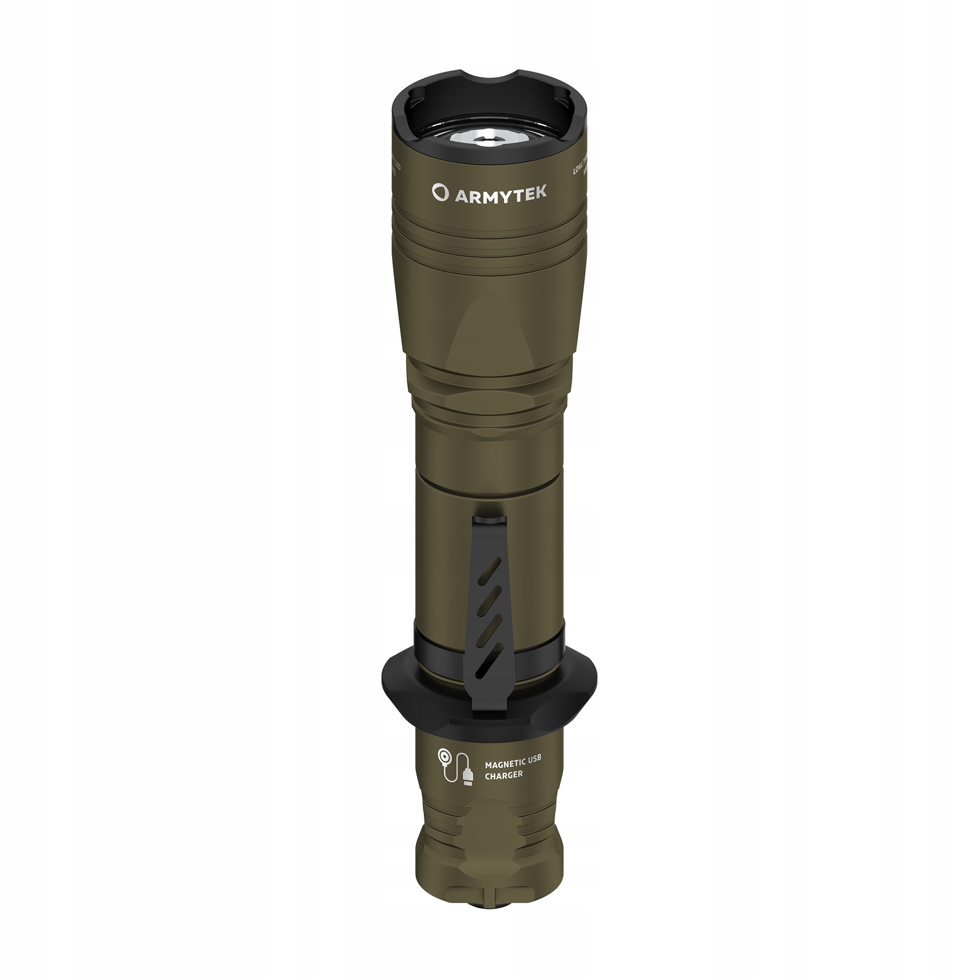 Latarka Armytek Dobermann PRO MAGNET USB Olive – Doskonałe oświetlenie w każdych warunkach