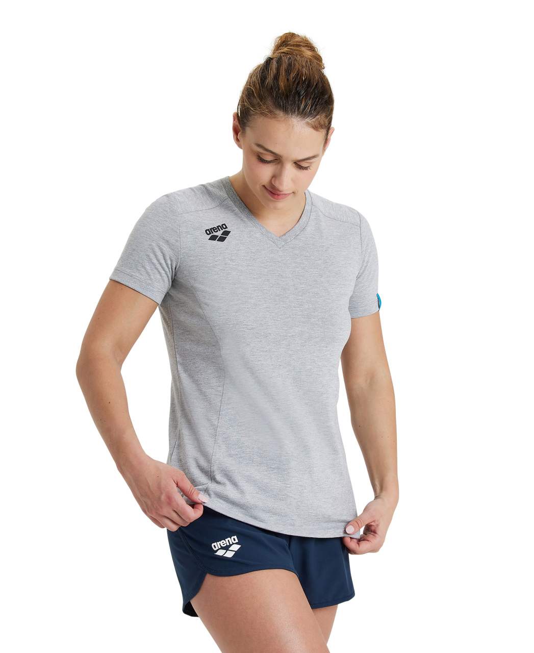 ARENA KOSZULKA WOMEN'S TEAM T-SHIRT PANEL MEDIUM GREY 004892/550 M – Idealny wybór dla aktywnych kobiet