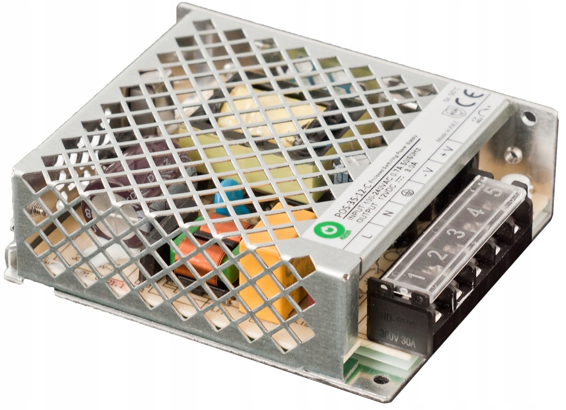 Niskoprofilowa konstrukcja zasilacza