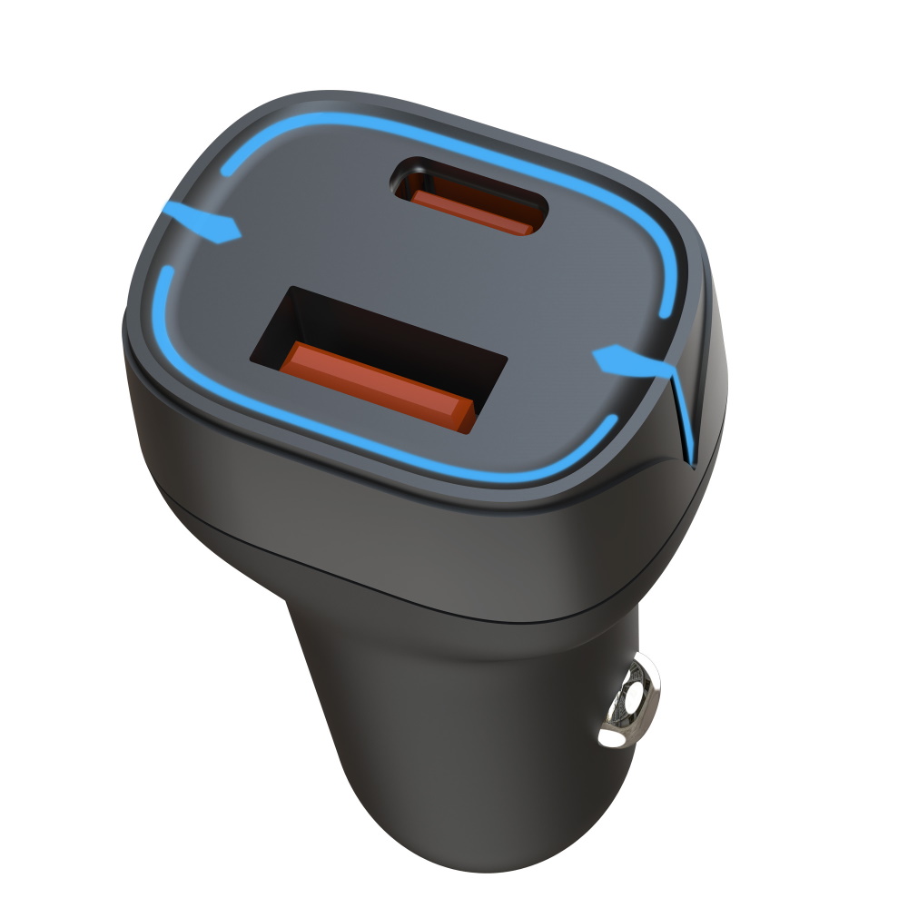 Podwójne gniazda USB A i USB-C – Ładuj dwa urządzenia jednocześnie