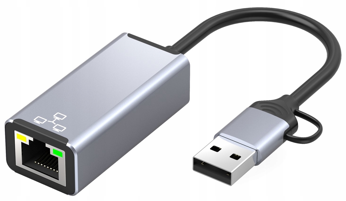Karta sieciowa Bounn Adapter USB/TYPE C Ethernet 100Mbps – Szybkie połączenie z internetem