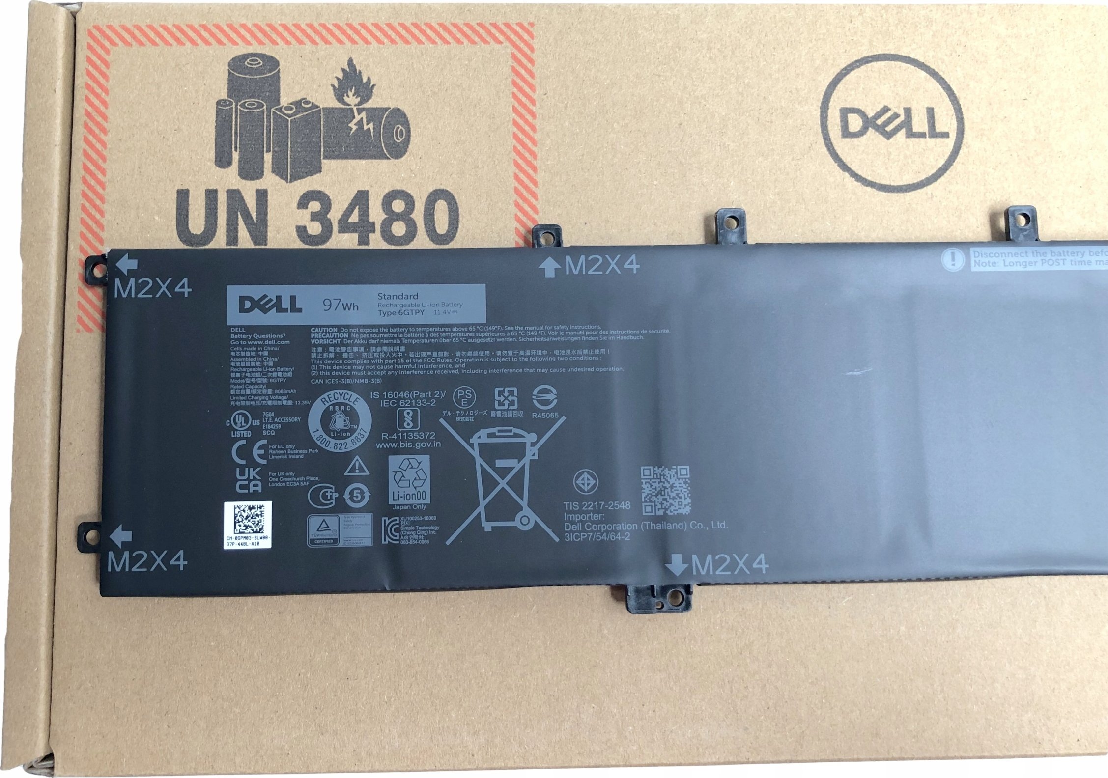 Oryginalna bateria Dell XPS 9560/9570 – Idealne dopasowanie do Twojego laptopa