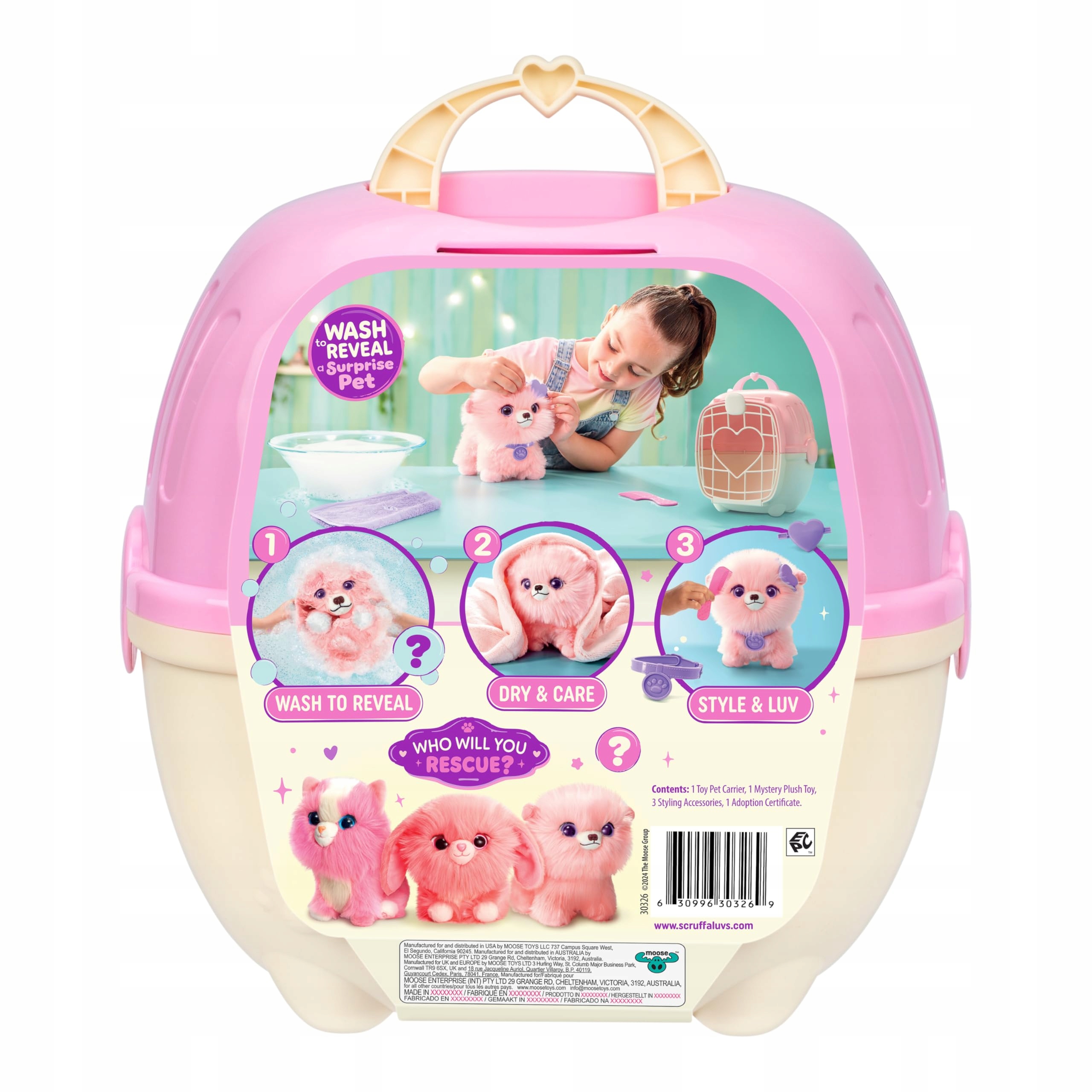 SCRUFF-A-LUVS – Różowy pluszowy zwierzak do uratowania