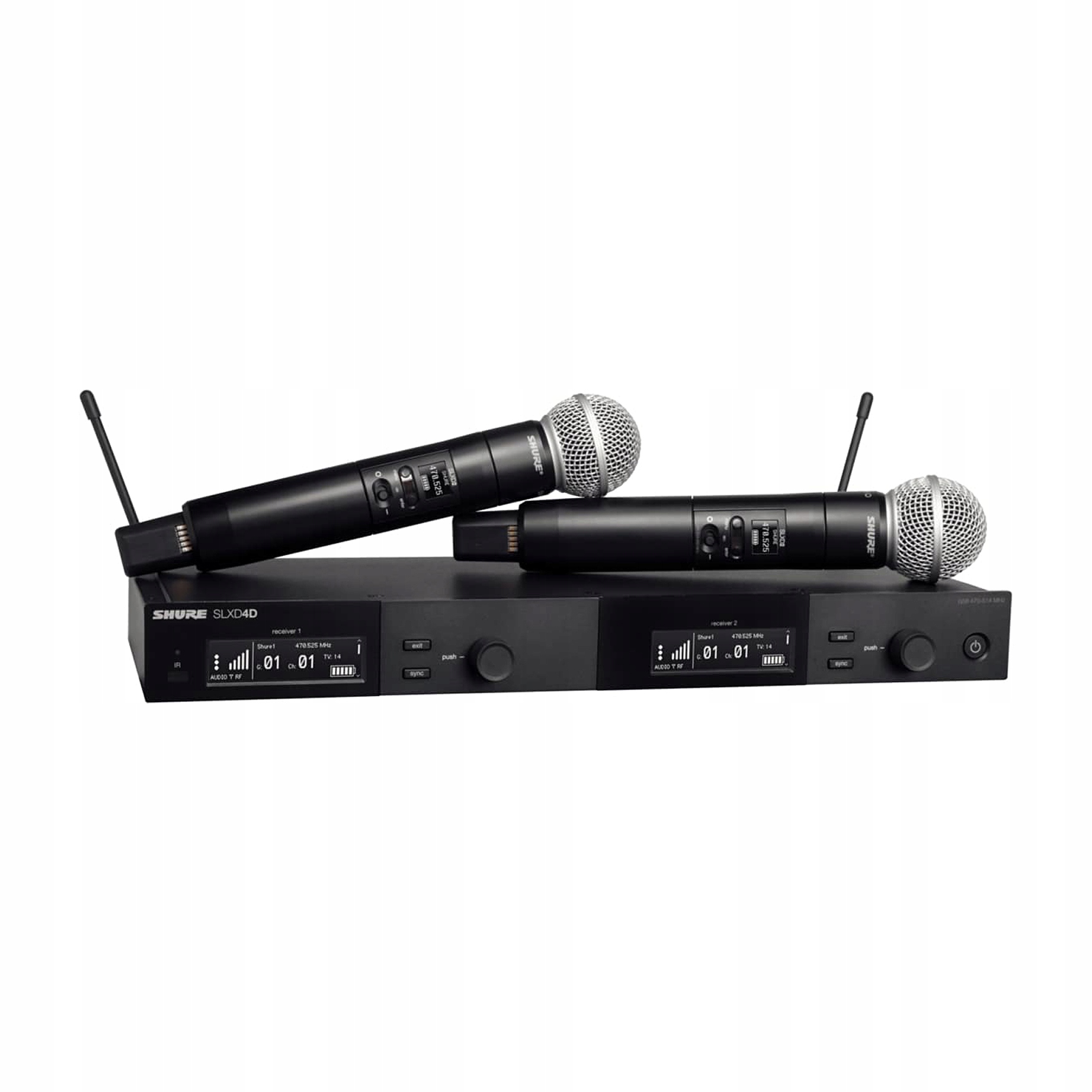 Shure SLXD24DE/SM58-G59 – Podwójny cyfrowy system bezprzewodowy z mikrofonami do ręki