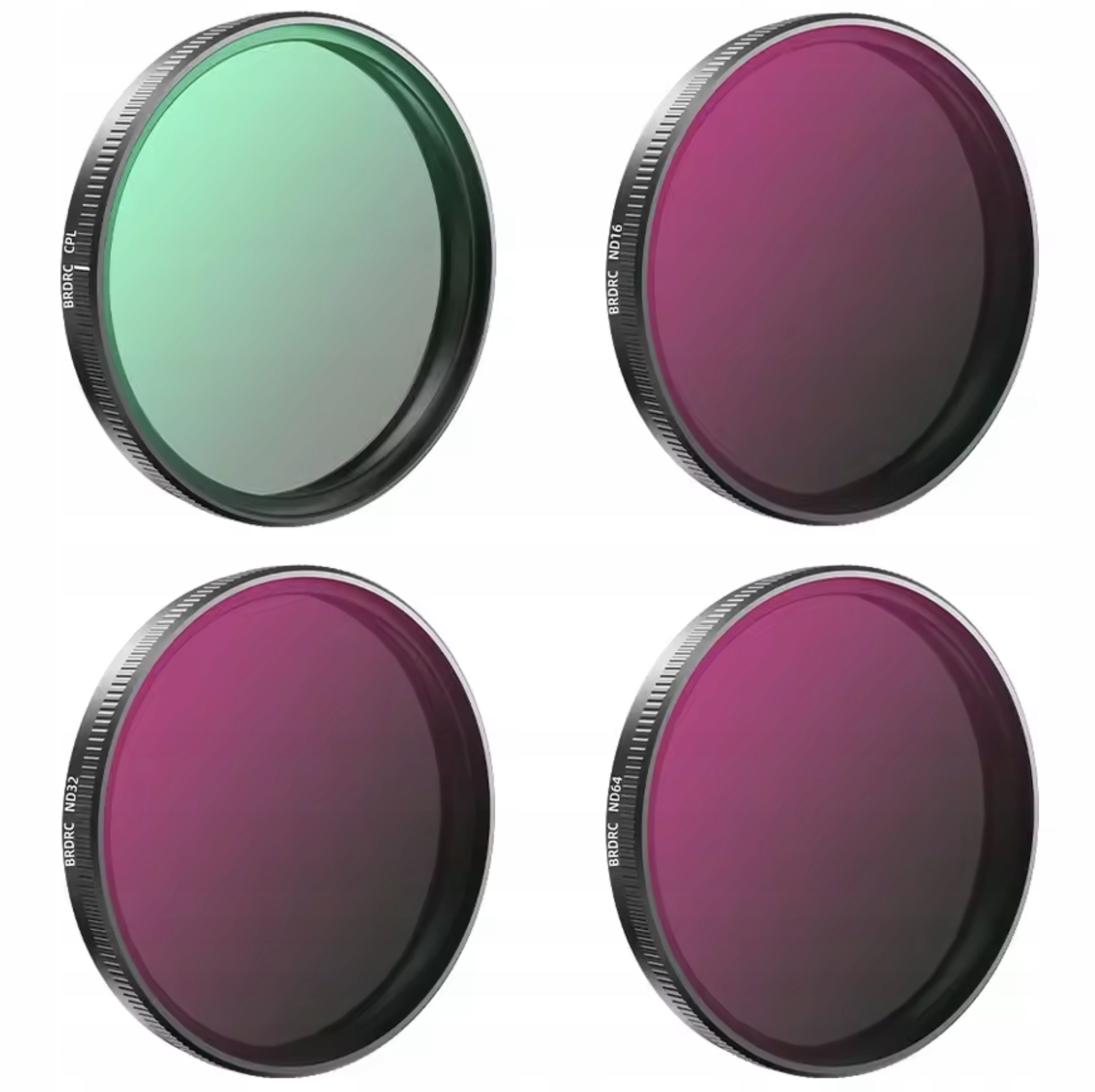 Zestaw 4X Filtry do DJI Osmo Action 3, 4, 5 PRO - CPL / ND16 / ND32 / ND64