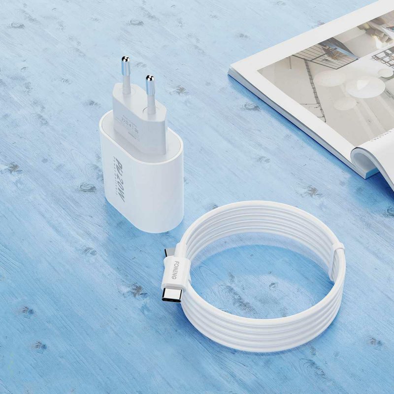 Zestaw zawiera kabel USB-C do Lightning
