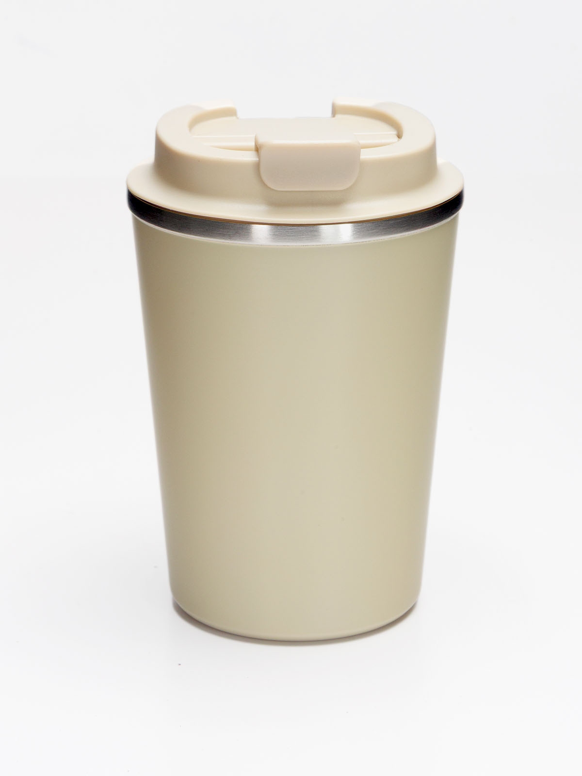 Szczelny kubek termiczny Terra RCS 300ml – Stal z recyklingu* w kolorze Piaskowy Beż