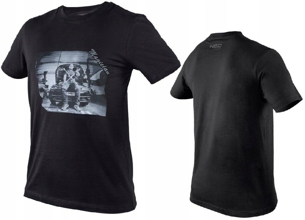 T-shirt z nadrukiem, mechanik 81-682 – Styl i funkcjonalność w jednym