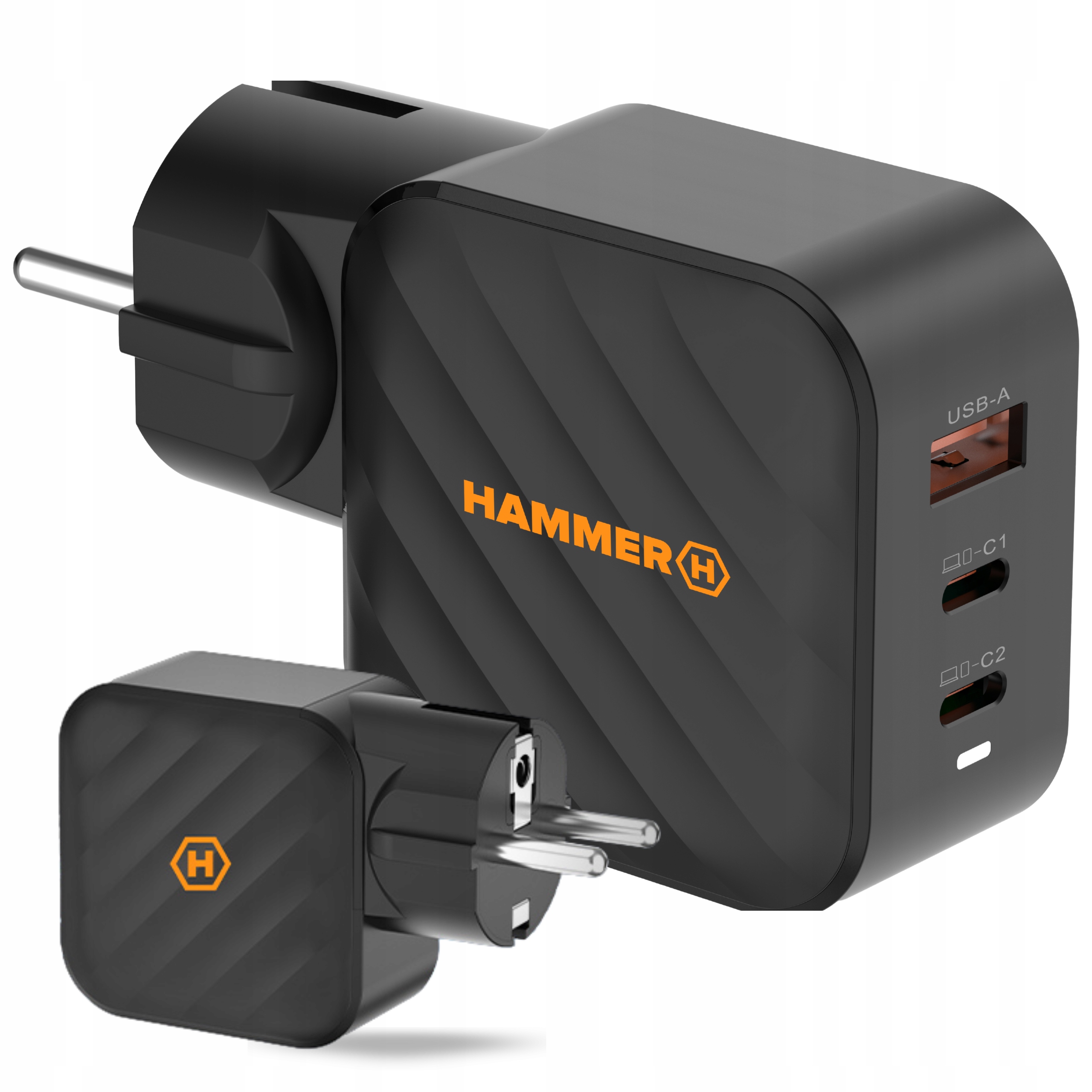 Trzy porty USB – Ładowanie kilku urządzeń jednocześnie