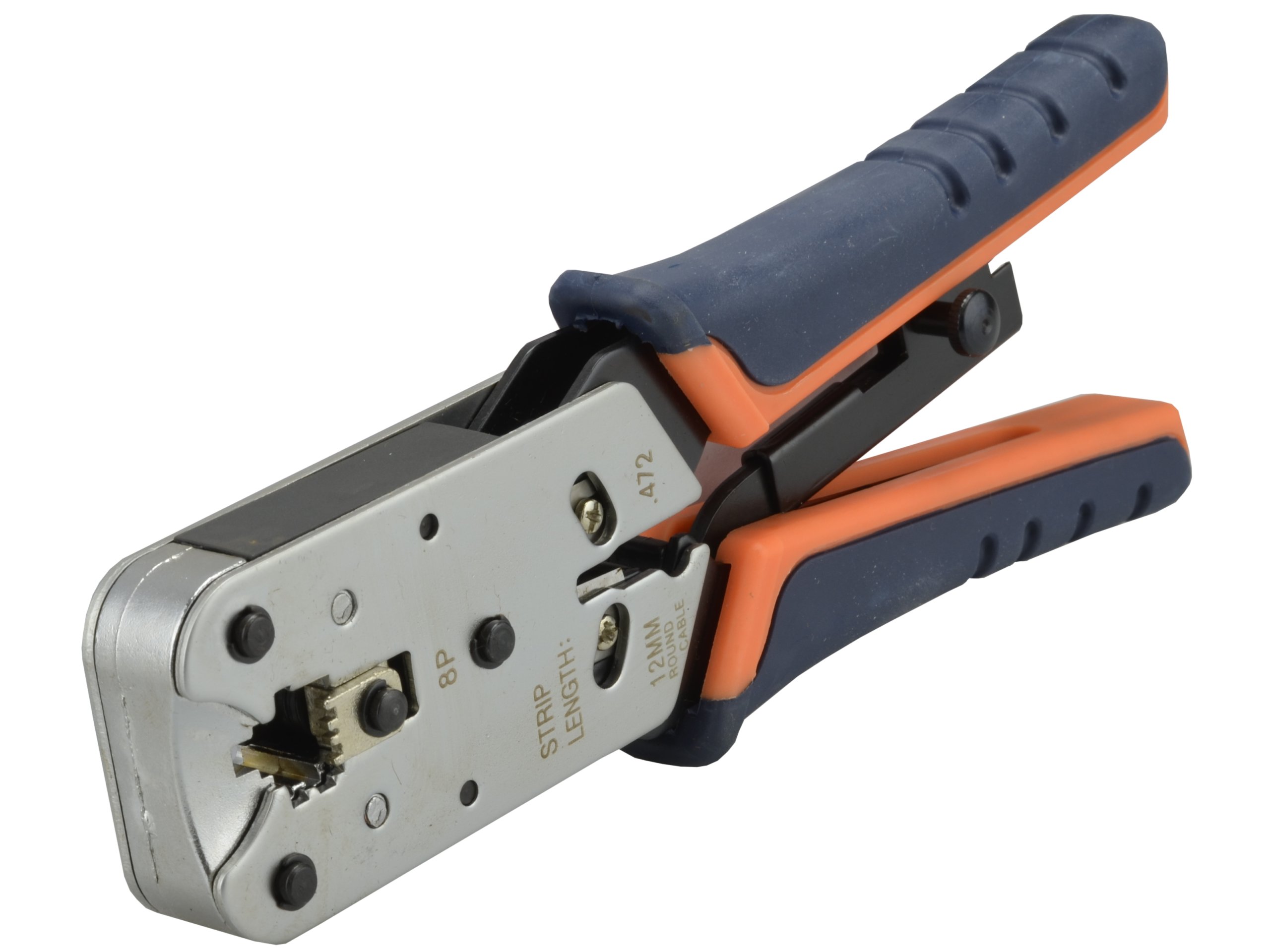 Czołowy mechanizm zaciskania dla wtyków RJ45