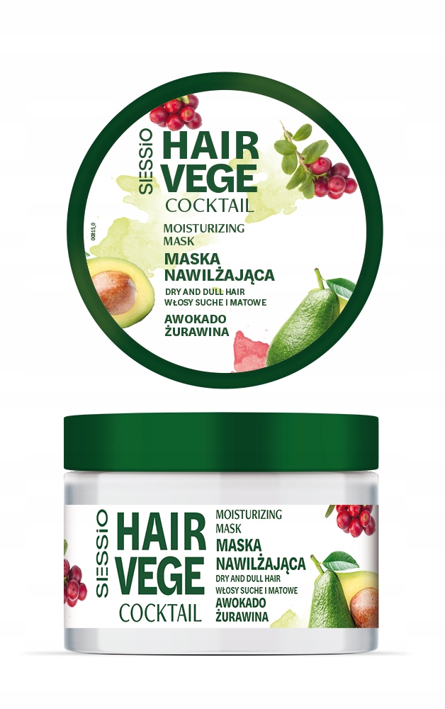 Maska nawilżająca Chantal CHANTAL SESSIO HAIR VEGE z awokado i żurawiną – Twoje włosy zasługują na najlepszą pielęgnację