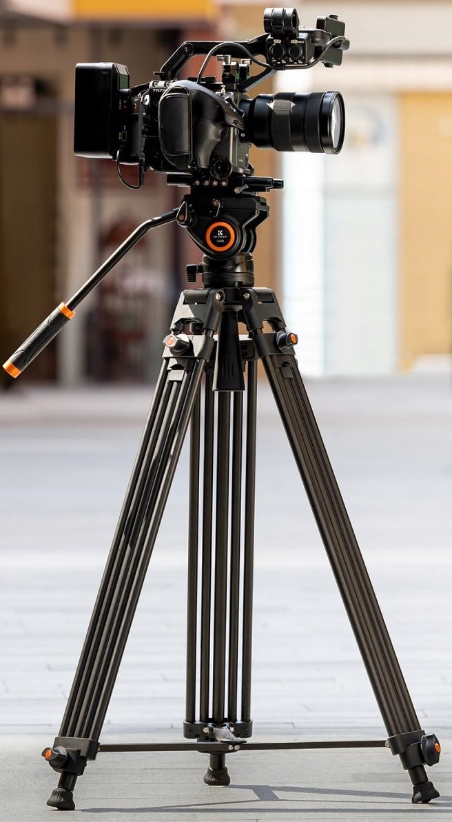 Profesjonalny Statyw Do Filmowania Video + Głowica Olejowa K&F KF09.121 – Idealny wybór dla filmowców