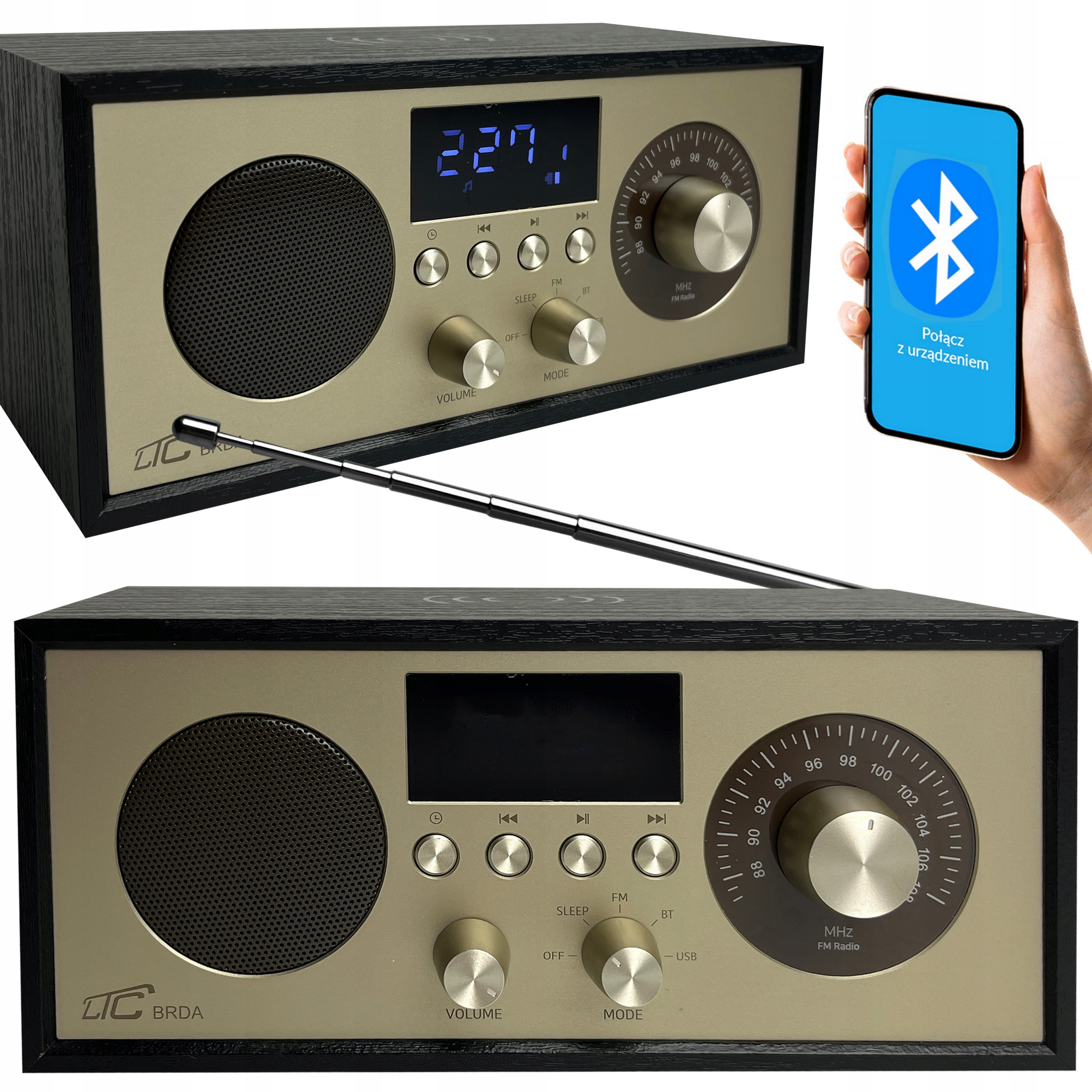 Wszechstronne źródła odtwarzania muzyki – FM, Bluetooth i USB