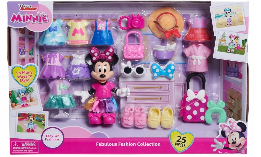 Myszka Minnie Disney Figurka z akcesoriami ubrankami duży zestaw Deluxe – Idealna zabawa dla małych fashionistek
