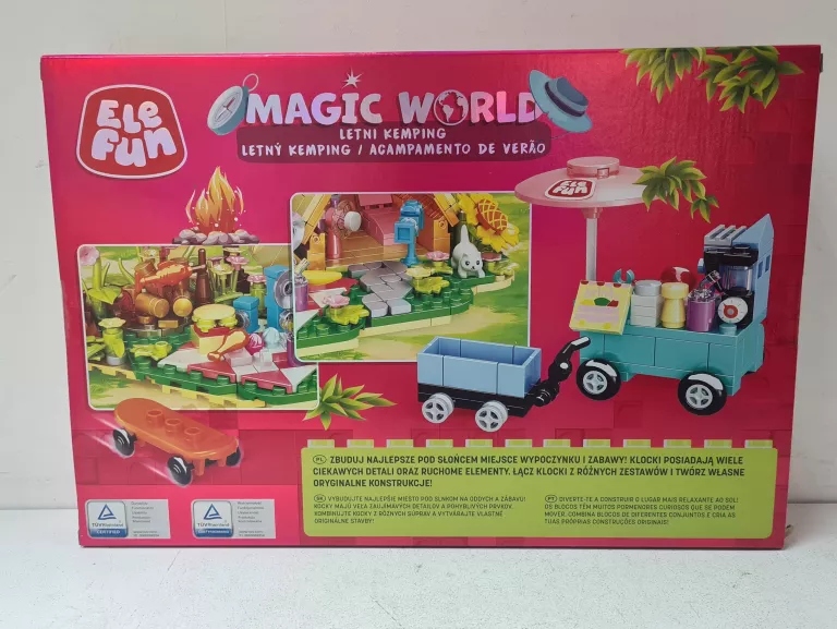 Separator klocków i instrukcja składania w zestawie