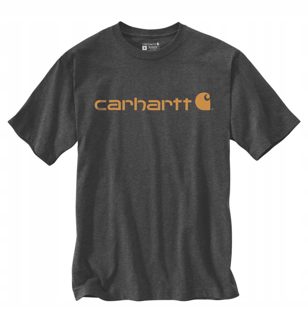 Koszulka Carhartt Heavyweight Core Logo Carbon – Wytrzymałość i styl w jednym