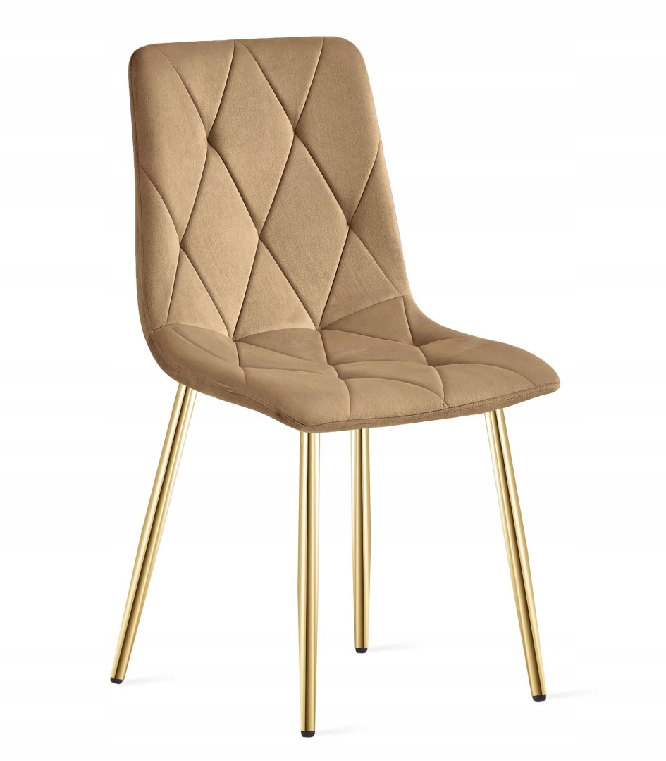 Wygodne siedzisko z brązowego aksamitu