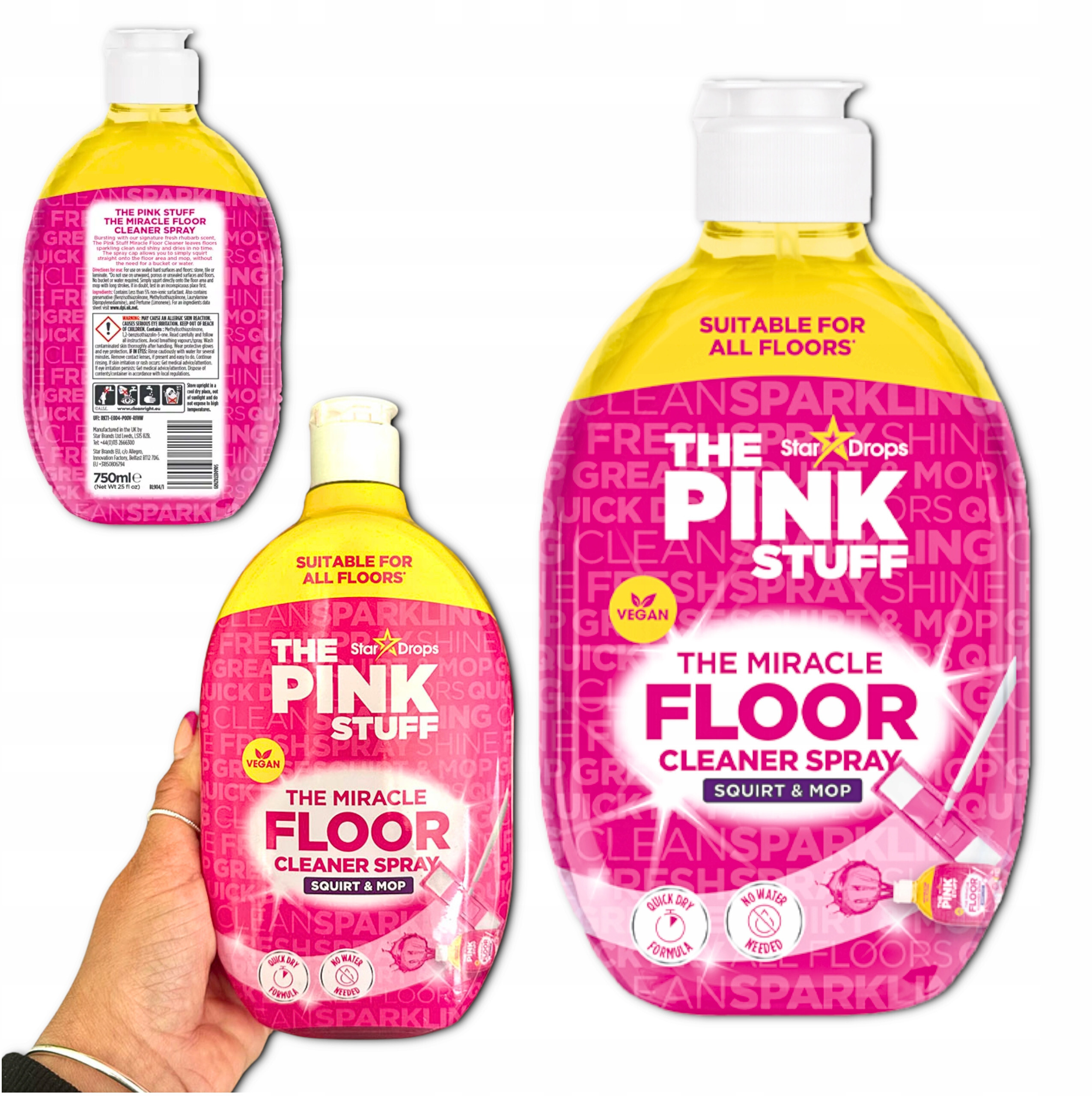 The Pink Stuff - Płyn do mycia podłóg 750ml – Skuteczne czyszczenie bez wody