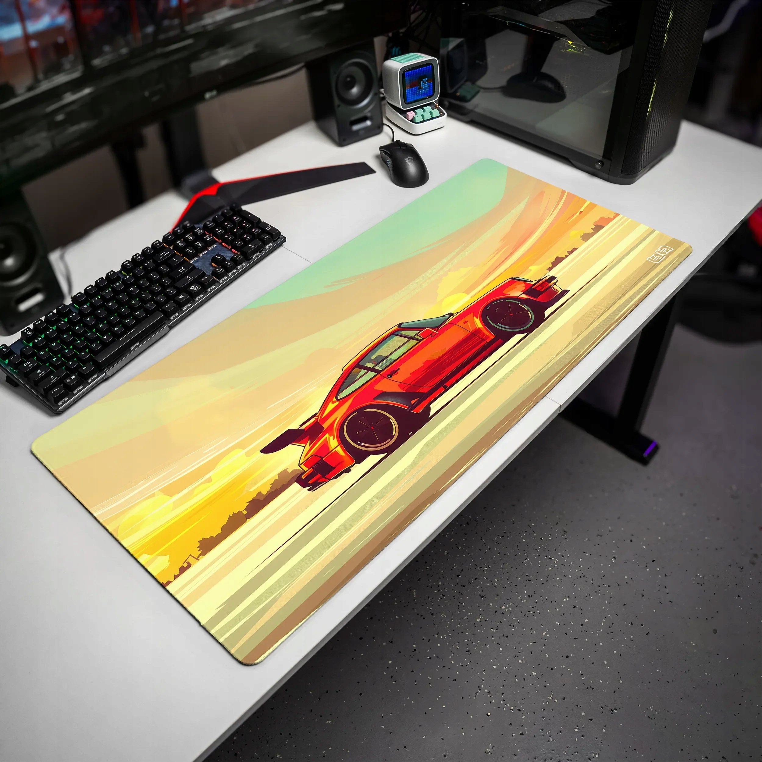 Podkładka pod mysz gamingowa Czerwona Szybkość 90x40 TILT XXL – Komfort i styl w jednym