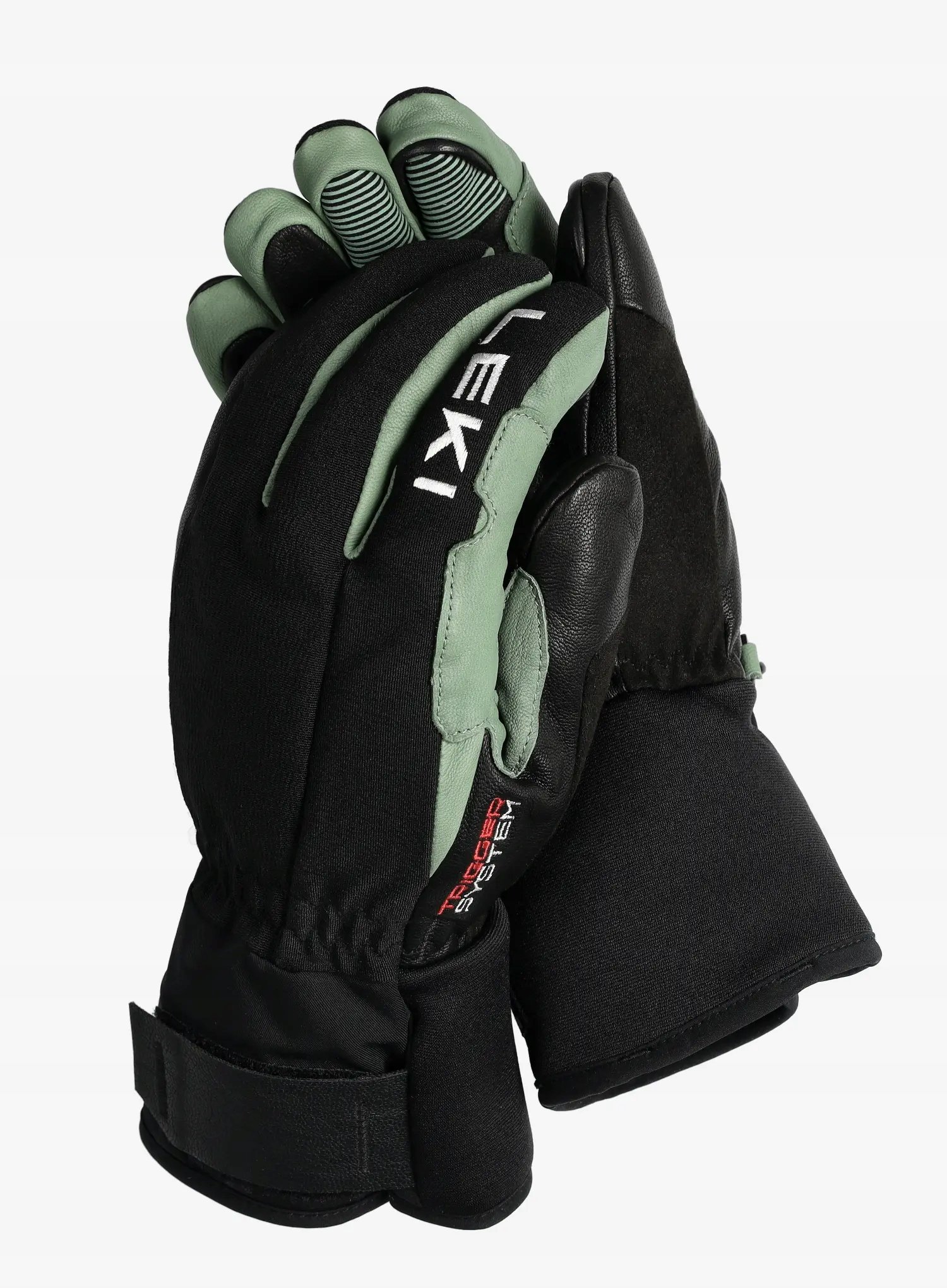 Rękawice narciarskie Leki Argus Thermo 3D - black/dusty green 9,5 – Komfort i ochrona w zimowych warunkach