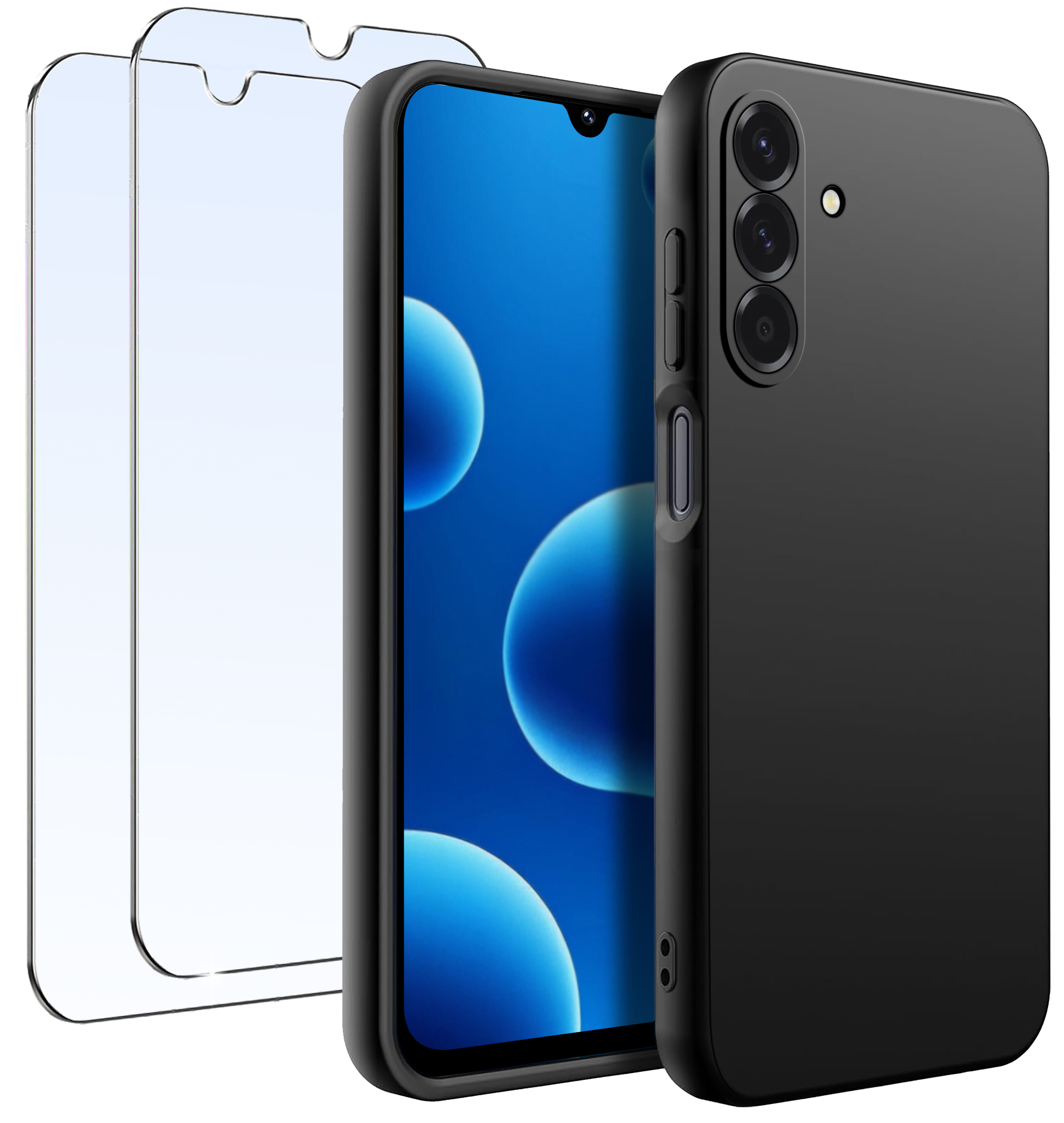 ZESTAW Etui do Samsung A26 5G Matowe Czarne Silikon – Ochrona i styl w jednym