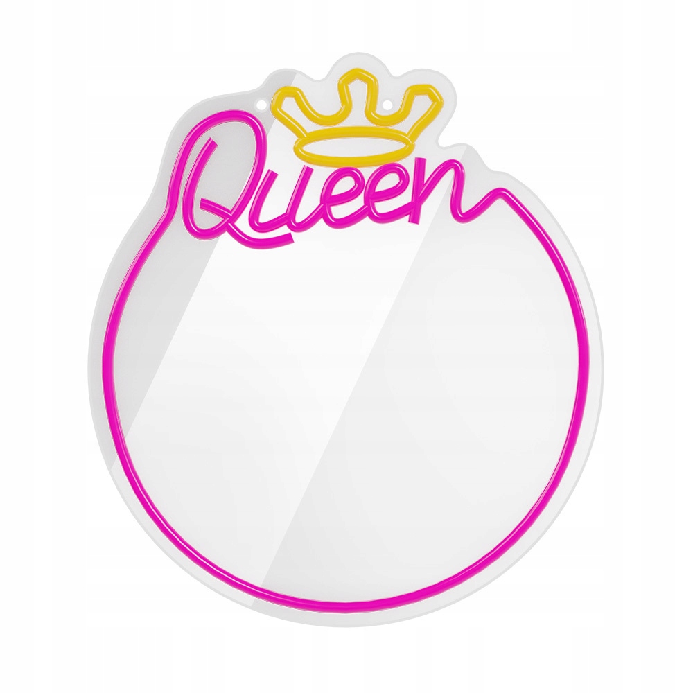 Neon MIRROR LED QUEEN – Ozdobne lustro LED do pokoju dziecka