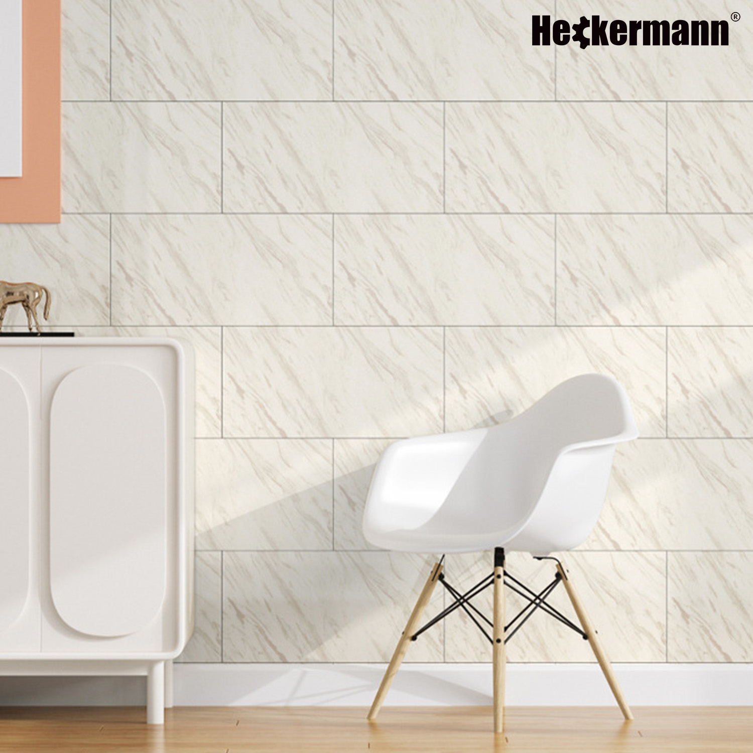 Samoprzylepny panel ścienny 40x80cm (10szt) Heckermann Marmur 6018 Połysk – Szybka metamorfoza wnętrz