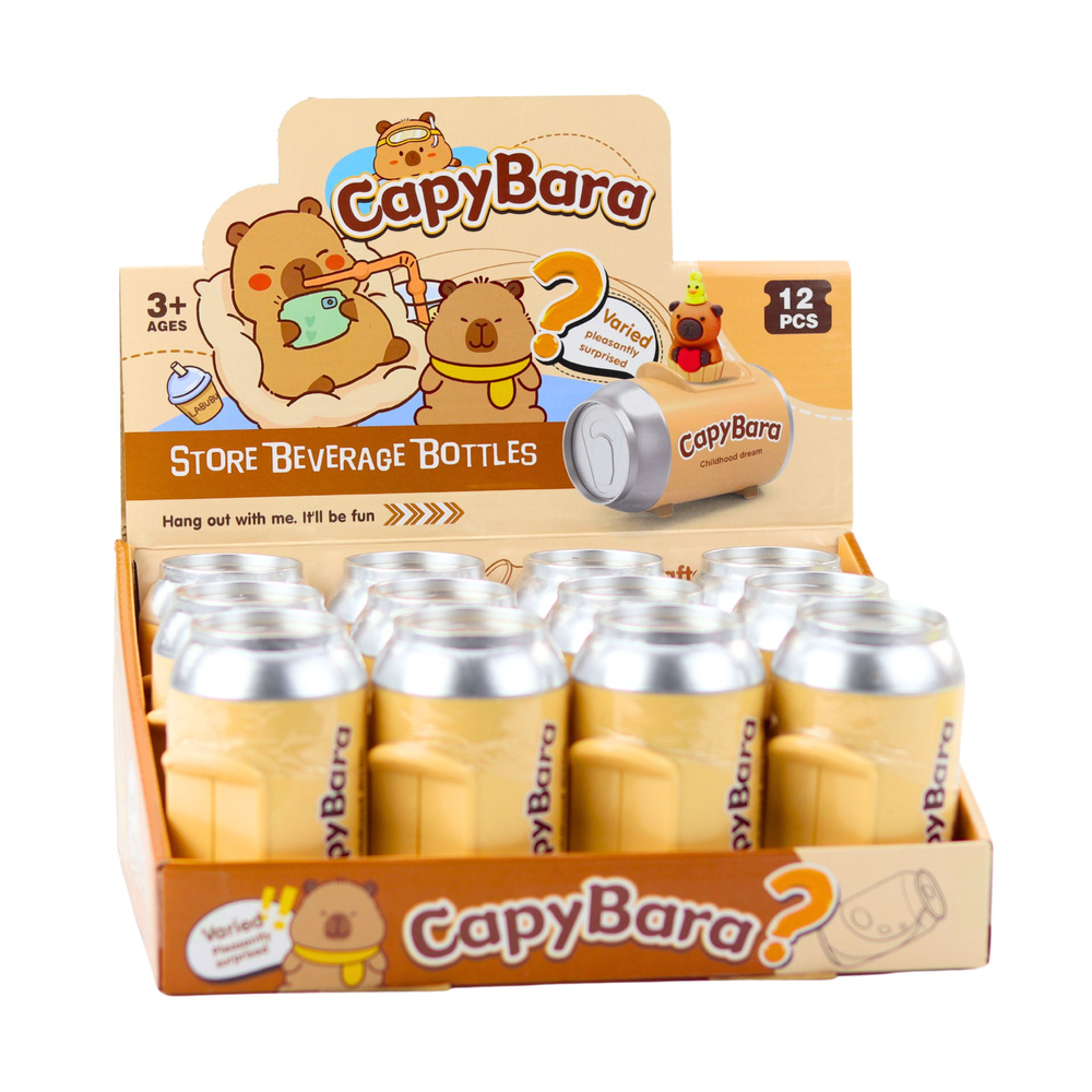 Figurka Kapibary Brelok Niespodzianka Karty W Puszce – Urocza zabawka dla każdego