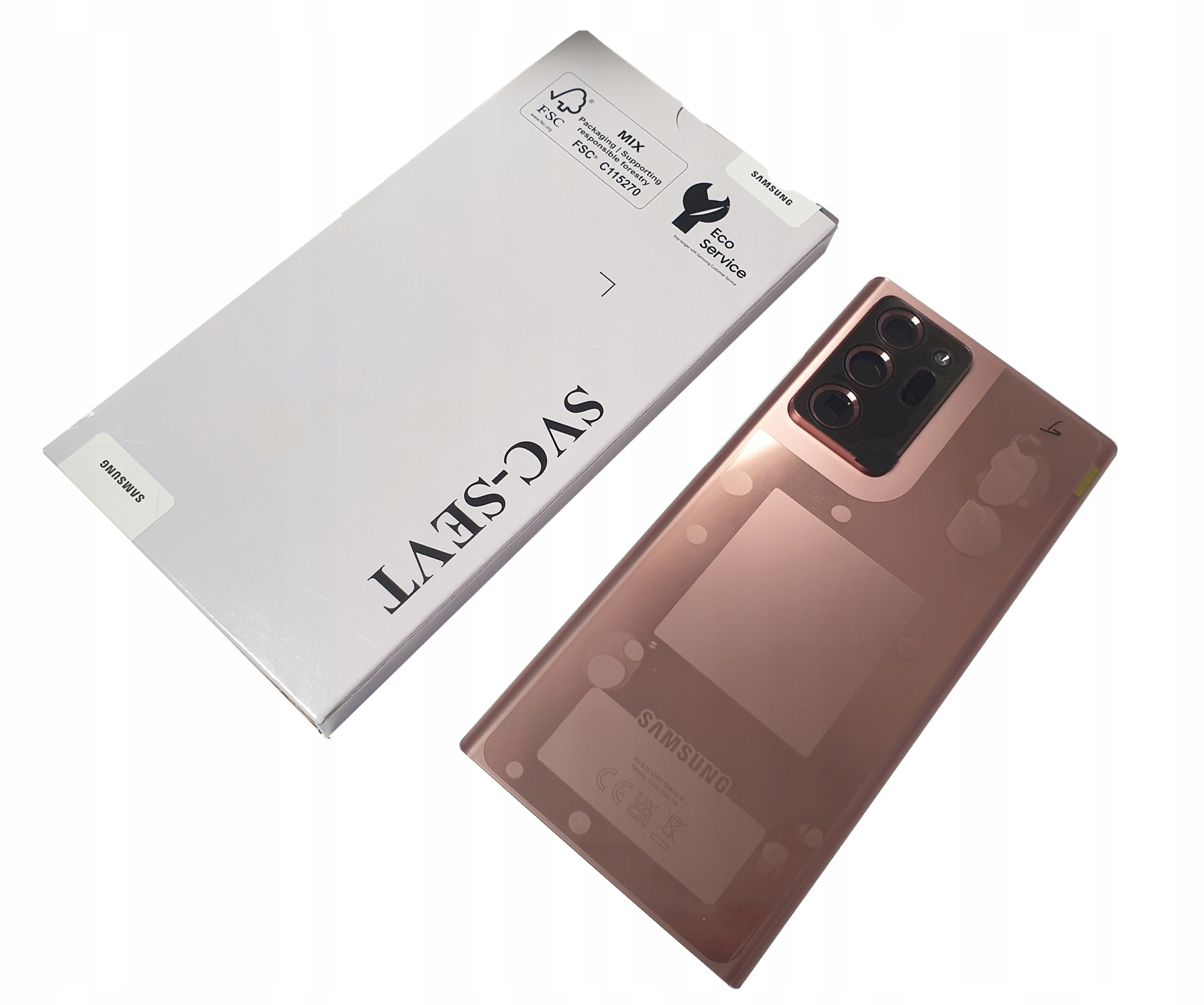 Samsung N986 Note 20 Ultra 5G Back – Oryginalna tylna obudowa w kolorze Mystic Bronze