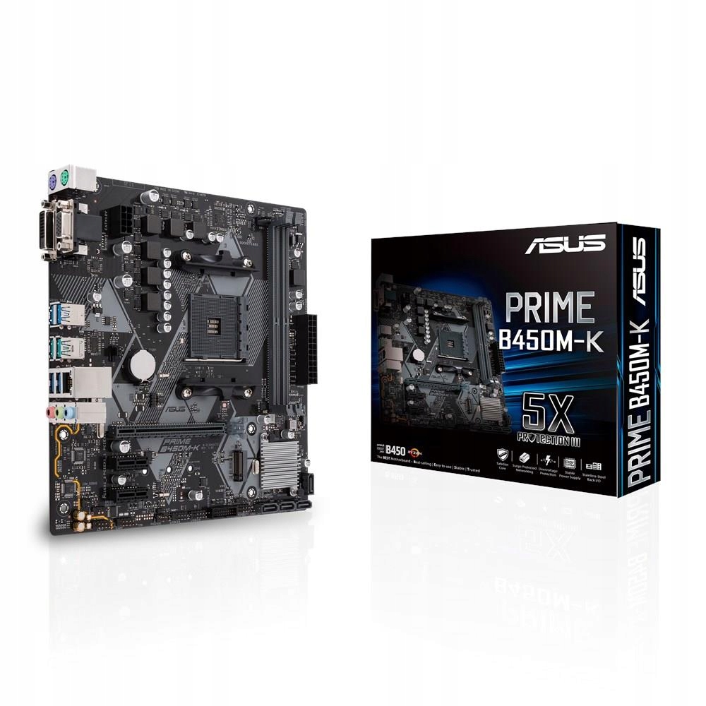 Płyta główna ASUS PRIME B450M-K – Wydajność i styl w jednym