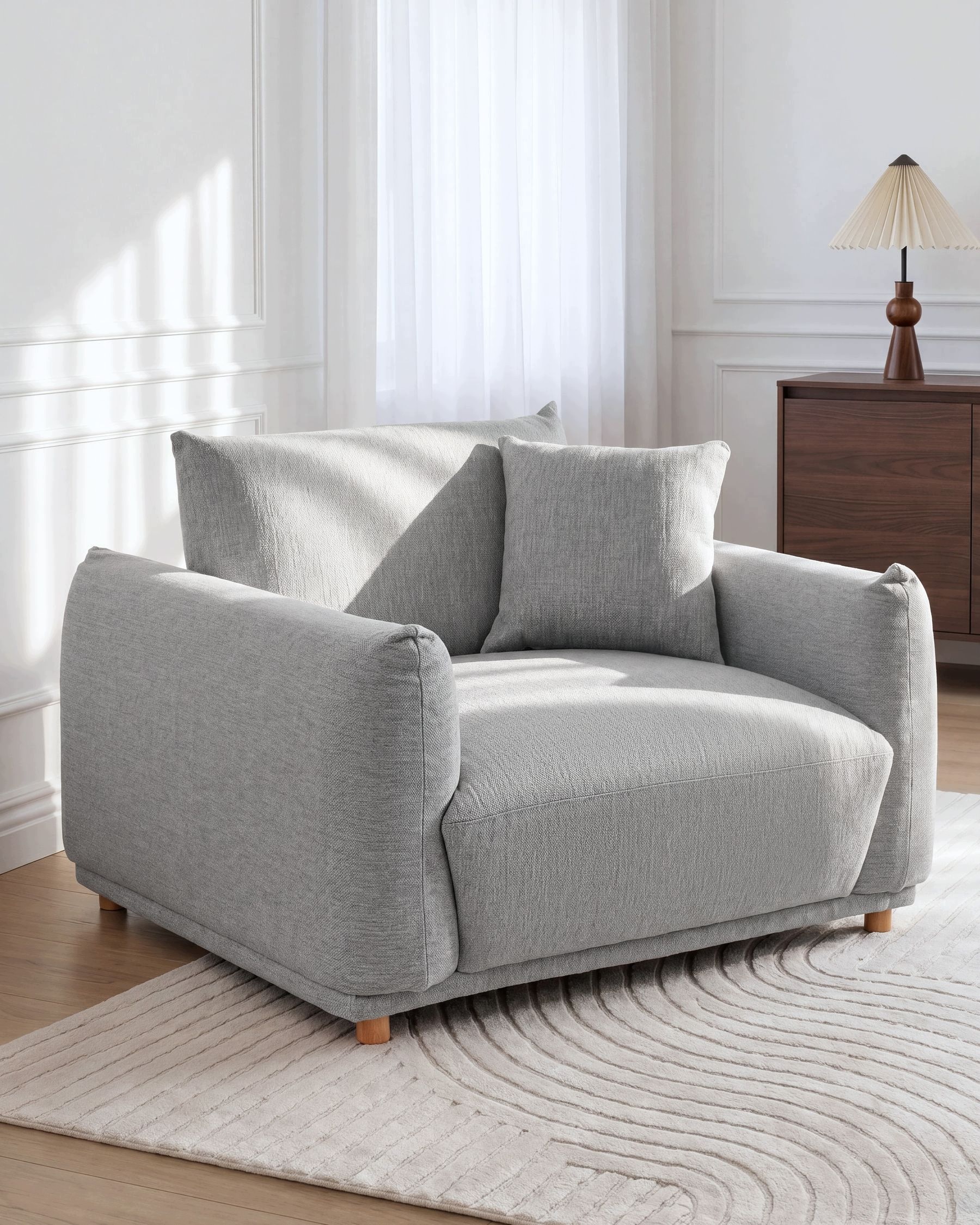 Fotel JUBEK Jasnoszary – Komfort i nowoczesny design w Twoim domu