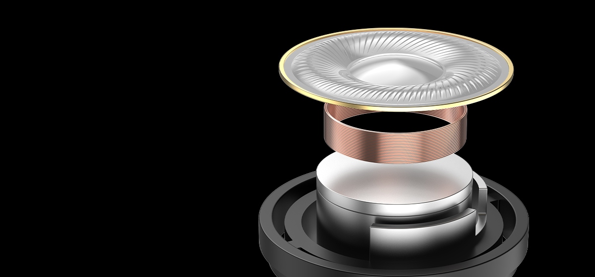 Dynamiczne przetworniki 10 mm dla doskonałej jakości dźwięku