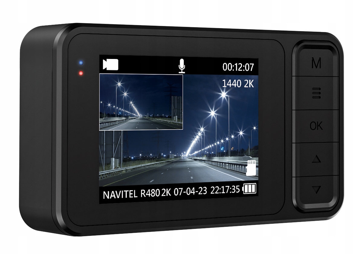 Obsługa kart microSD do 256 GB – wiele godzin nagrań