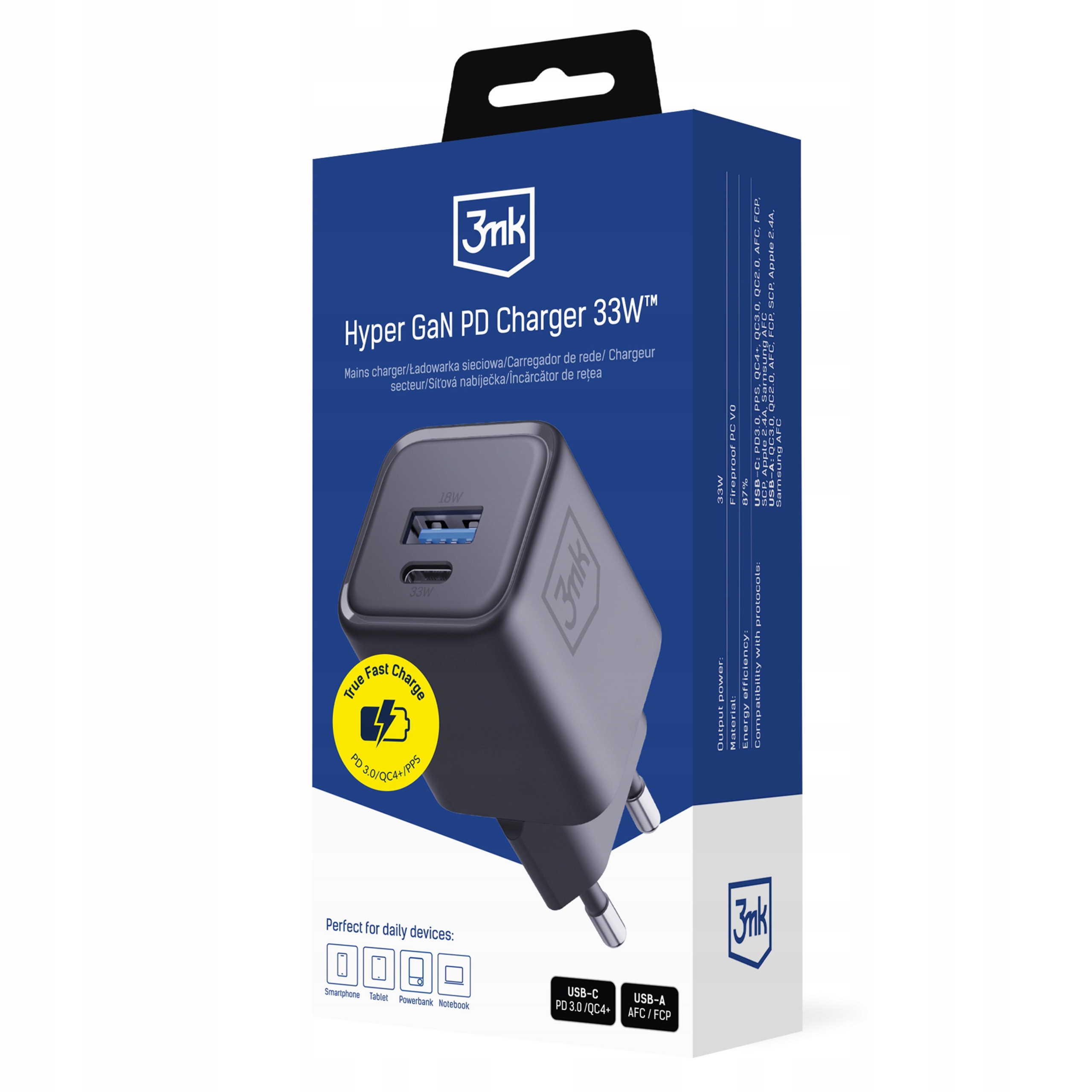 Hyper Charger PD 33W GaN QC4+ – Szybkie ładowanie dla każdego urządzenia