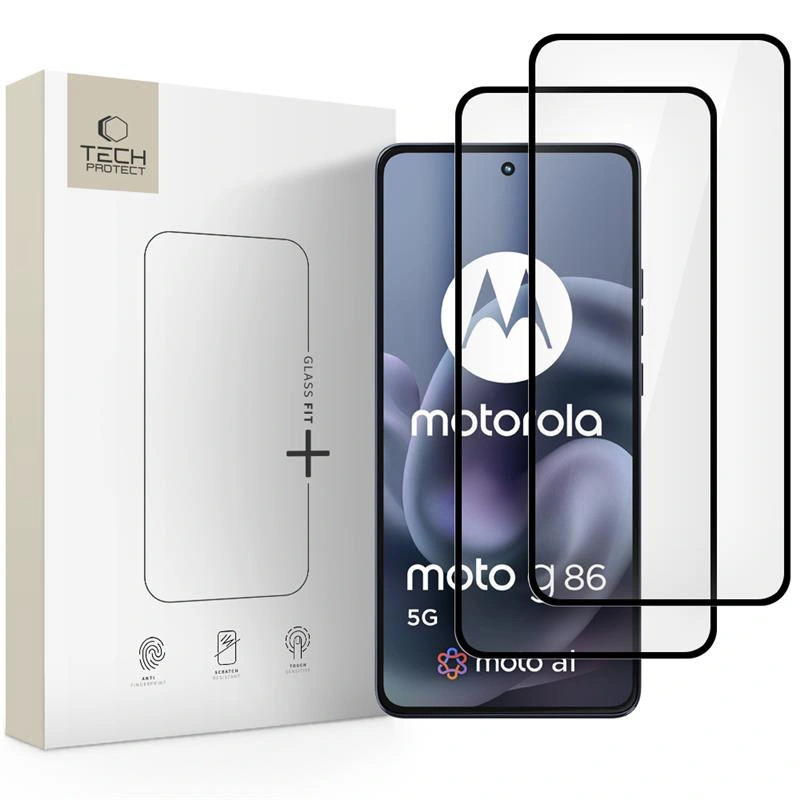 Szkło hartowane Tech-Protect Glass Fit+ 2-pack do Motorola Moto G86 5G / G86 5G Power