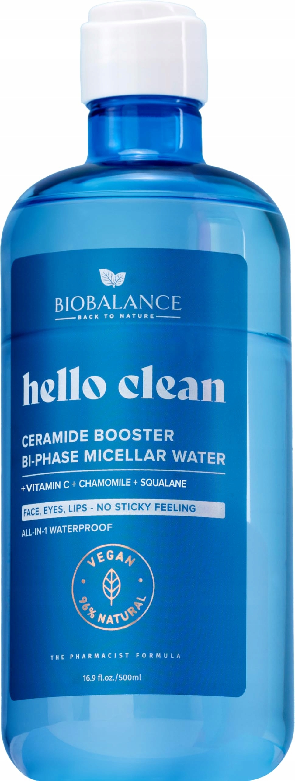 Bio Balance Ceramide Booster* – Oczyszczająca i nawilżająca woda micelarna dla wrażliwej skóry