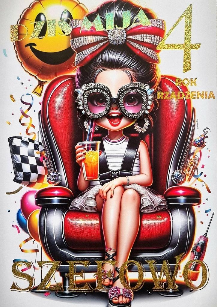 Elementy naklejane i zabawne życzenia